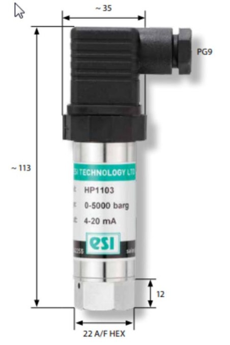 Esi Sensor ESI - HP1000 - High Pressure Sensor