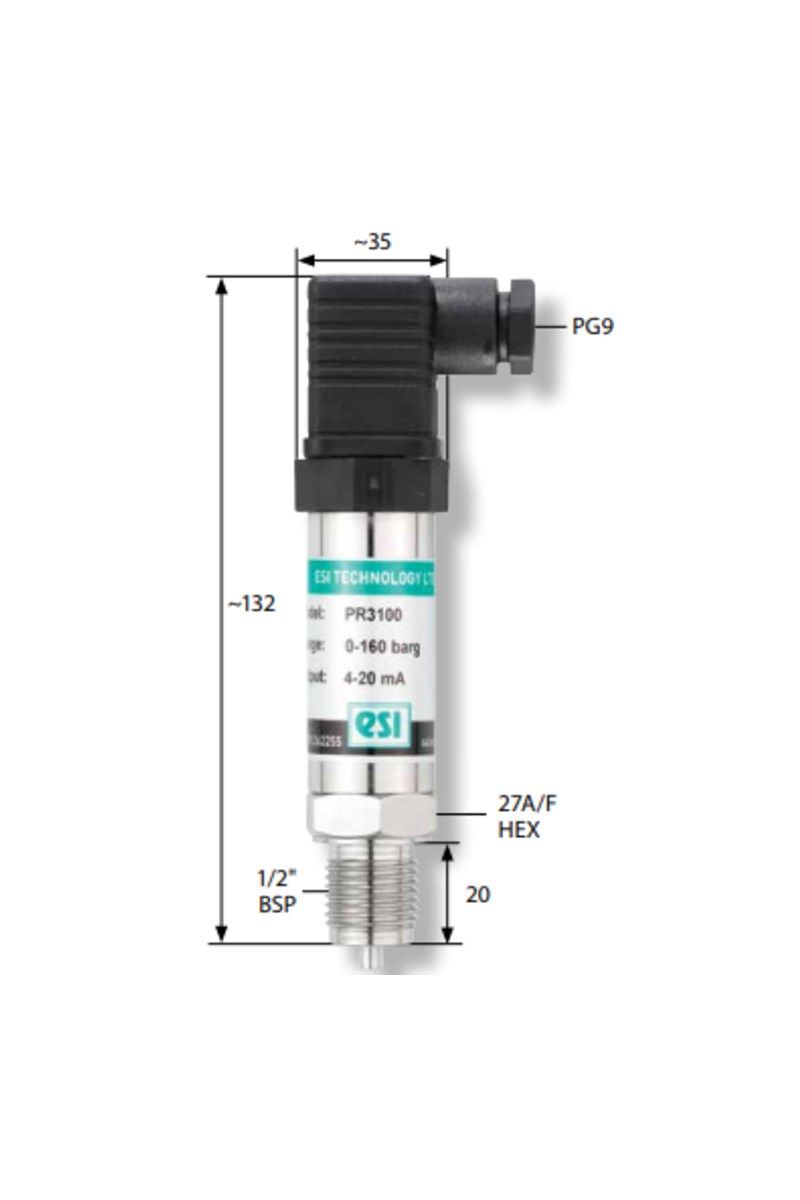 ESI - PR3100 - Industrial Pressure Sensor