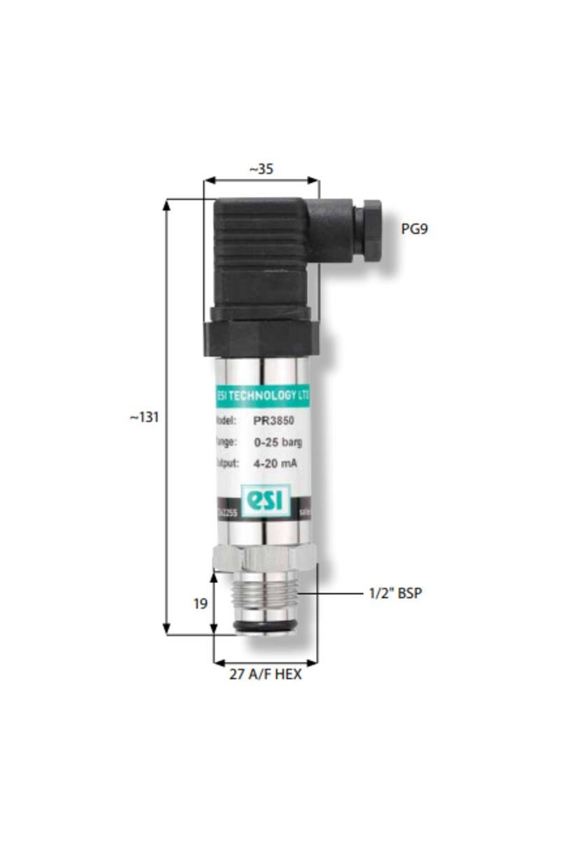ESI - PR3850 - Flush Diaphragm Pressure Sensor