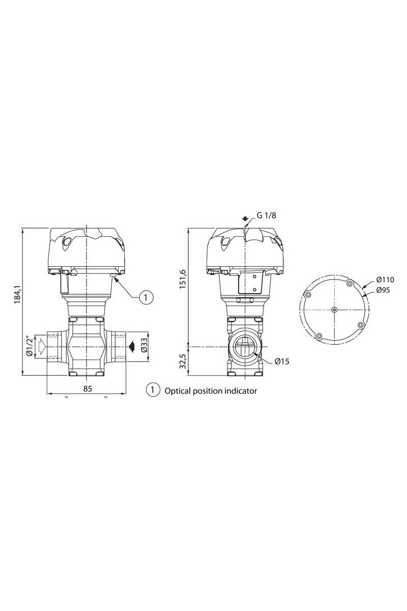 ASCO - 2/2 Seat valve air controlled 1/2\"-2\"