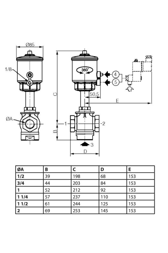 ASCO - 3/2 Angle-Seat Valve 1/2\"-2\"