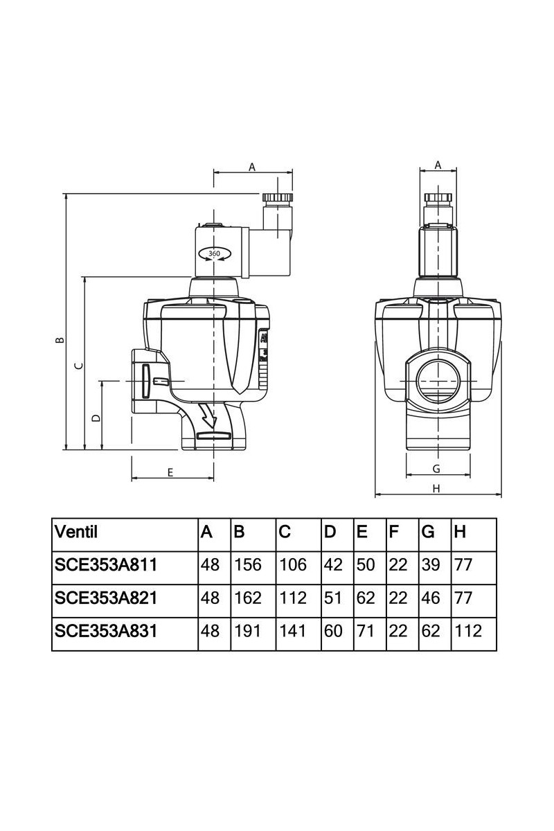 ASCO - 2/2 Pulse Valve 3/4\"-1 1/2\"