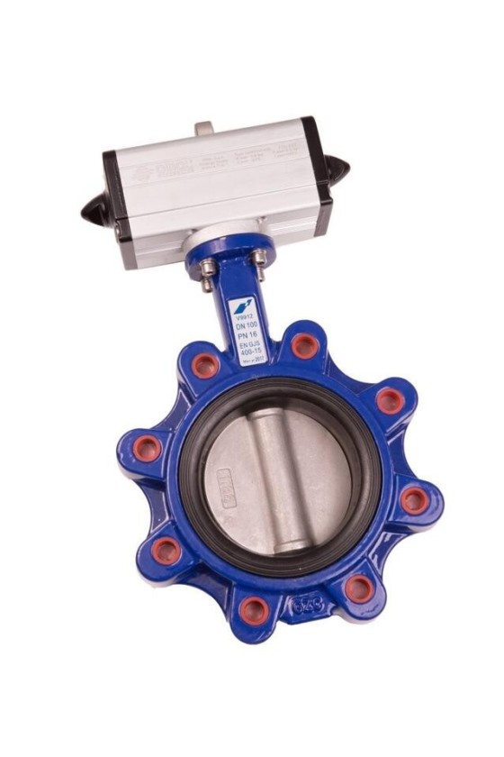 Lugged Butterfly Valve and Double Acting Actuator