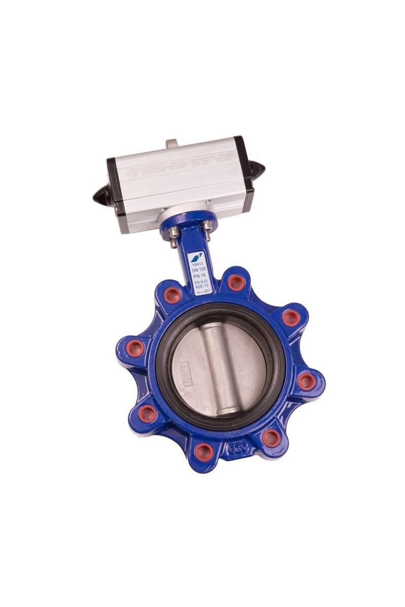 Lugged Butterfly Valve and Double Acting Actuator Lugged Butterfly Valve and Double Acting Actuator