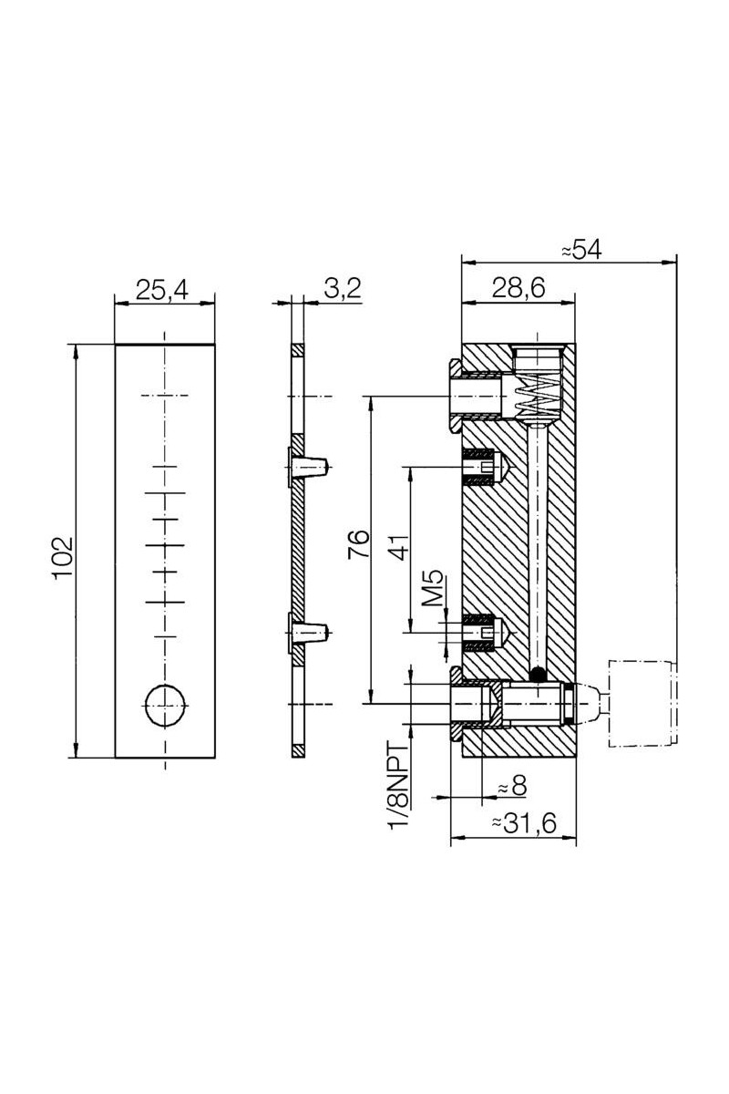 Honsberg - UK and UKV Series Flow Indicator