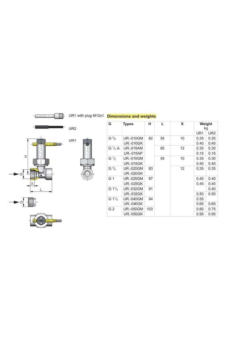 Honsberg - UR1 Series Flow Switch