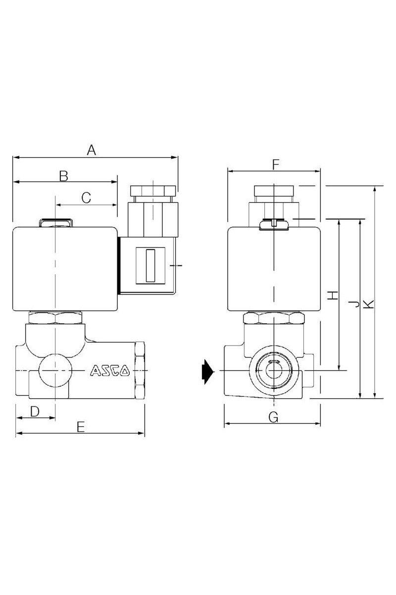 ASCO - 2/2 Servo-controlled 1/4\"-3/4\"