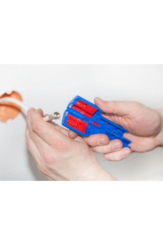 Coax-Stripper No 1 F Plus - suitable for F-screw connectors