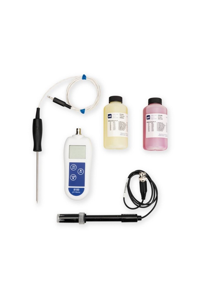 8100 pH & Temperature Meter Kit