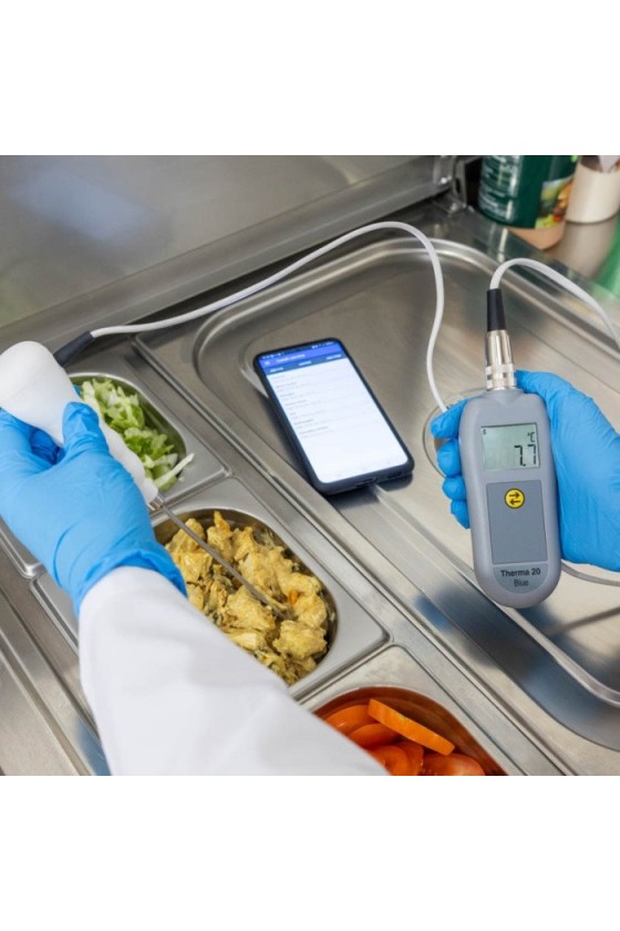 Thermistor thermometer with Bluetooth® wireless technology