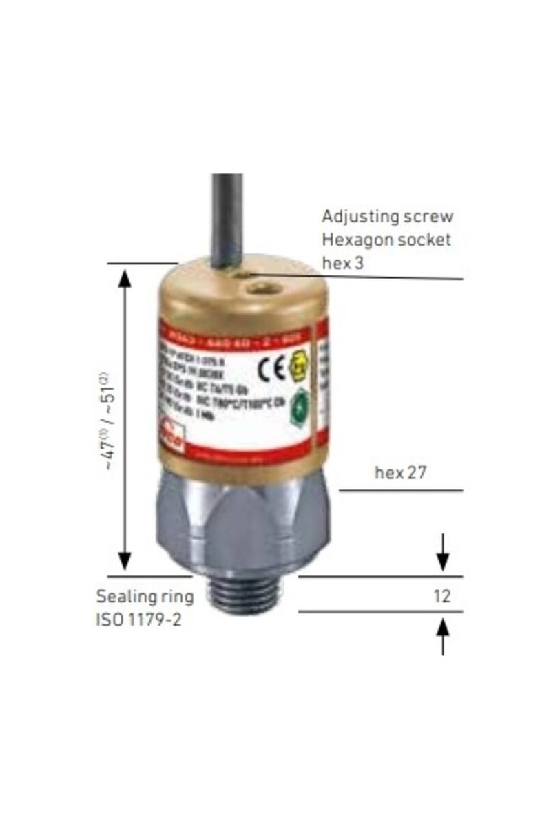Suco 0H44/0H45 Atex Hydrogen Pressure Switch